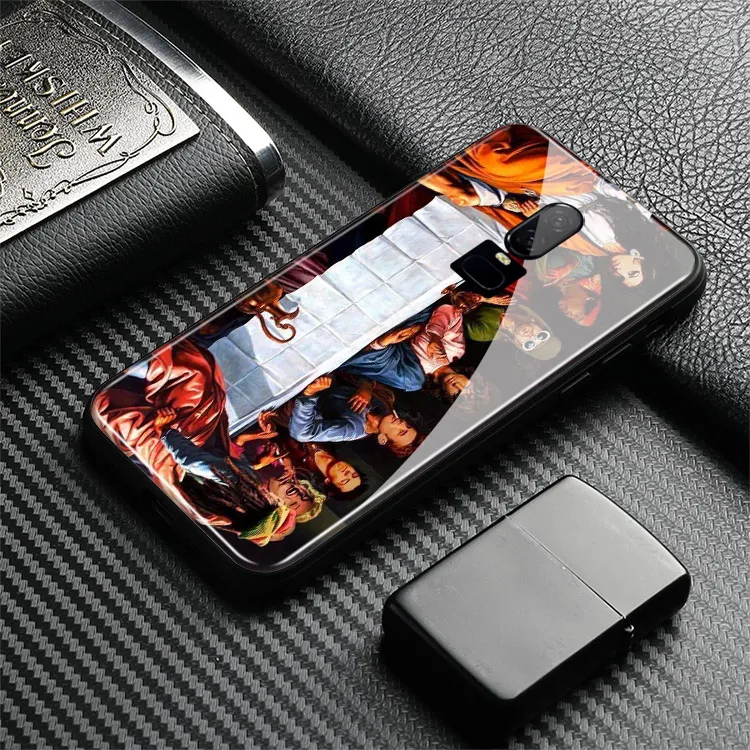 Супергероя персонажа знаменитости вечеря класса люкс One Plus 6T закаленное Стекло 1 +