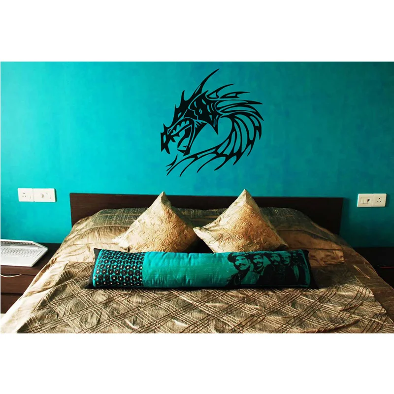 Наклейка на стену с изображением дракона | Дом и сад
