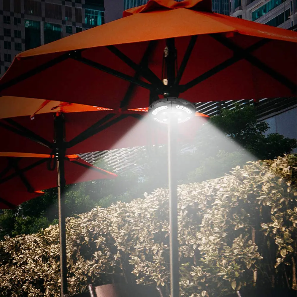 Зонтик для внутреннего дворика с питанием от аккумулятора 24 светодиода