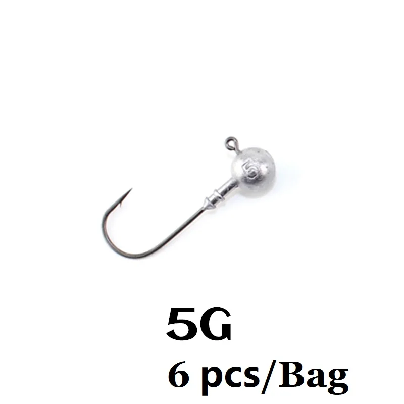 5g JIG Горячая рыболовные крючки приспособлений для мягкие приманки джиг-головки острый крючок выстрел мягкий приманки рыболовные снасти 5 г /7 г/10 г/20 г джиг аксессуары - Цвет: 5g JIG