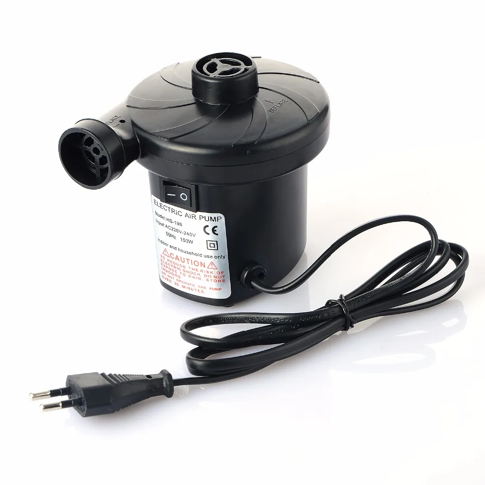 AC 220V 240V 150W Автомобильный Электрический воздушный насос для воздушного матраса