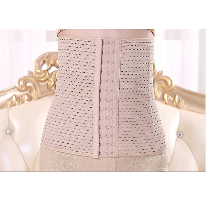 

Women Maternity Body Sculpting Belt Shapewear Waist Training Corsets13 buckle Abdomen Belly for Women Slimming Body Shaper