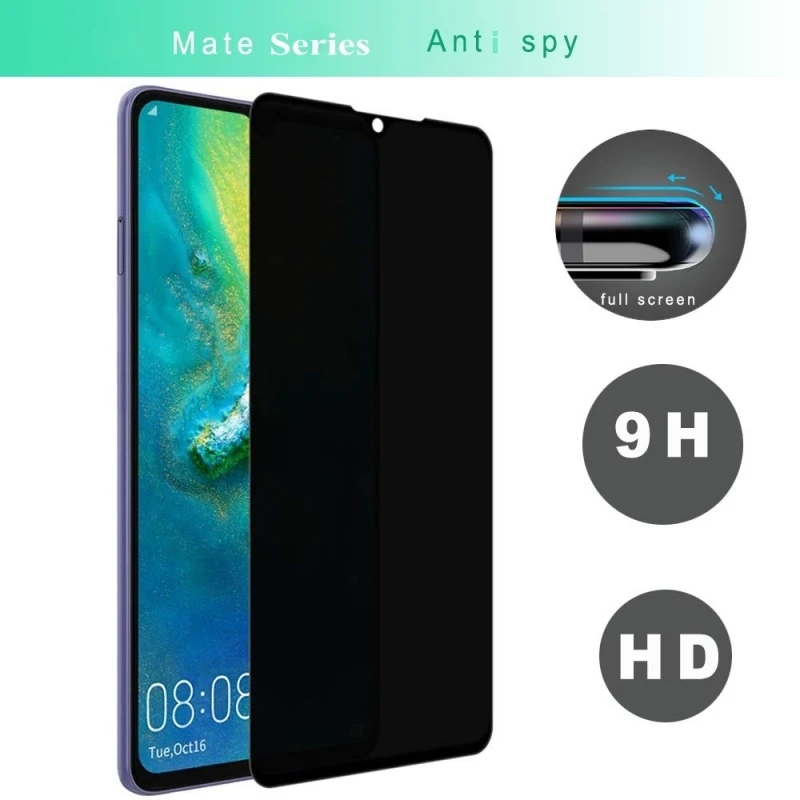 Закаленное стекло для Huawei Mate 20 Lite Pro X 20x защита экрана 9H конфиденциальности 10