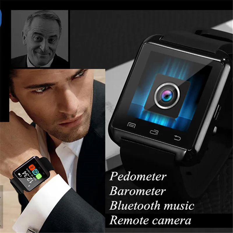 U8 Bluetooth 4,1 умные часы шагомер с сенсорным экраном спортивные умные часы Smartwatch для мужчин женщин Android