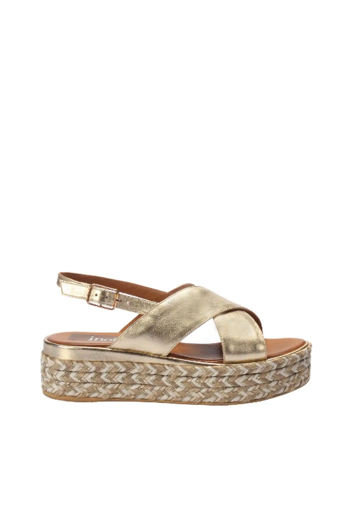 Женские босоножки из натуральной кожи с жемчугом цвет золотой коллекция 120130005432