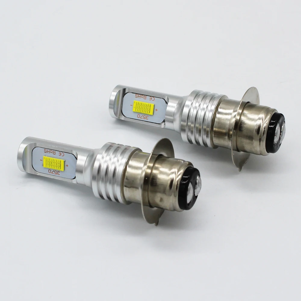CJXMX 1 шт. P15D H6 BA20D светодиодная фара для мотоцикла 1600LM 40 Вт 6500 к супер яркая Canbus