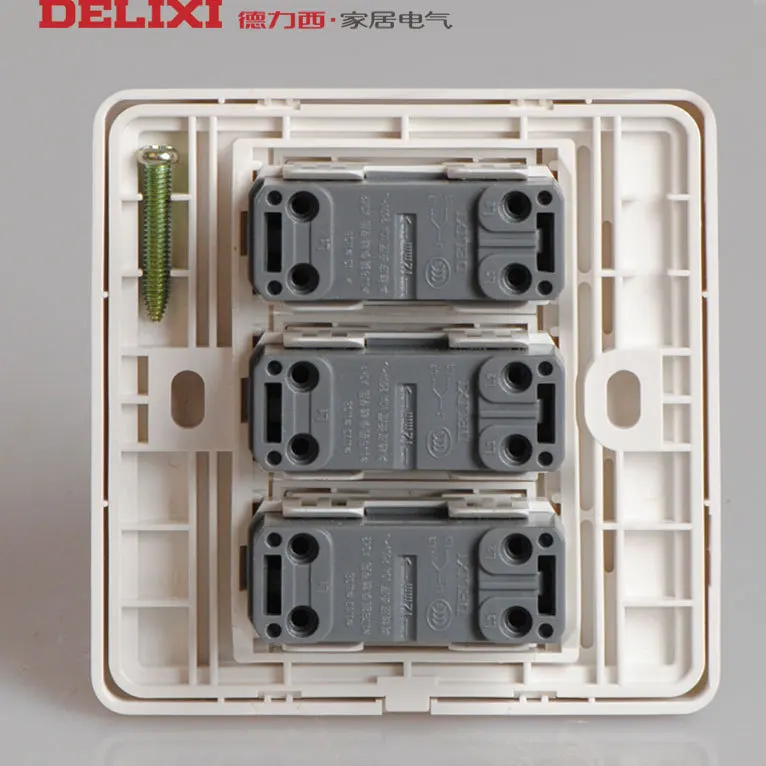 West Germany 86 type wall switch socket panel CD310 triple double control three open genuine concealed |