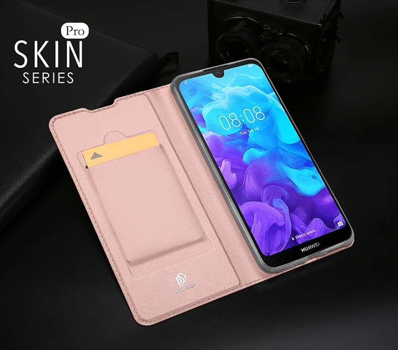 Чехол на Huawei Honor 8S DUX DUCIS флип Чехлы для Huawei Honor 8S Роскошный PU кожаный кошелек Обложка чехол для хуавей хонор 8S 8A Honor 8 S