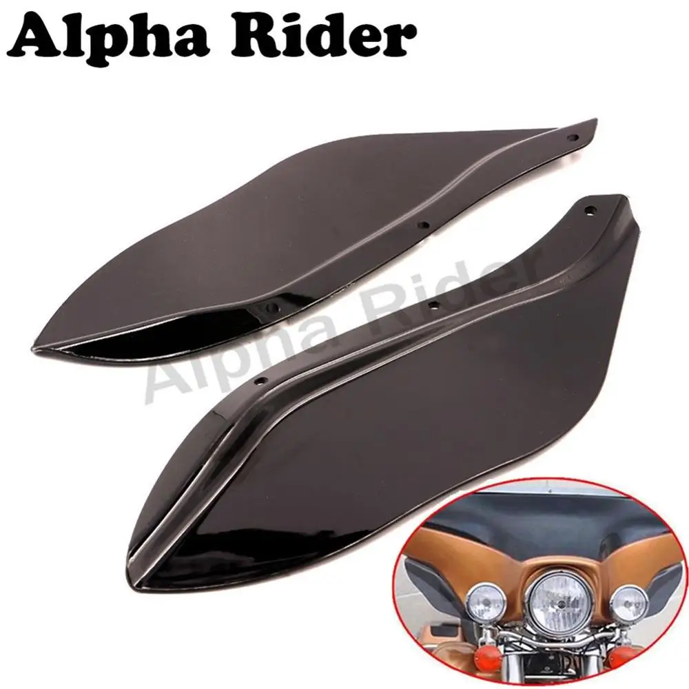 L/R боковые крылья лобовое стекло воздушный поток ветровое для Harley Touring Electra Glide Road