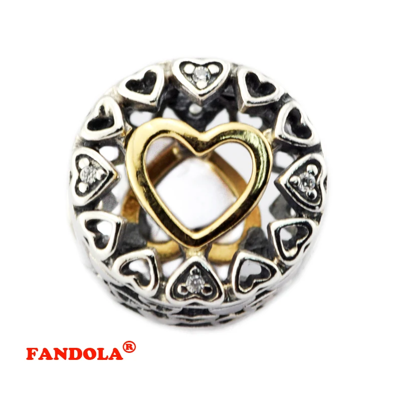 DIY подходит для браслетов Pandora Beads 100% 925 пробы серебряные ювелирные изделия