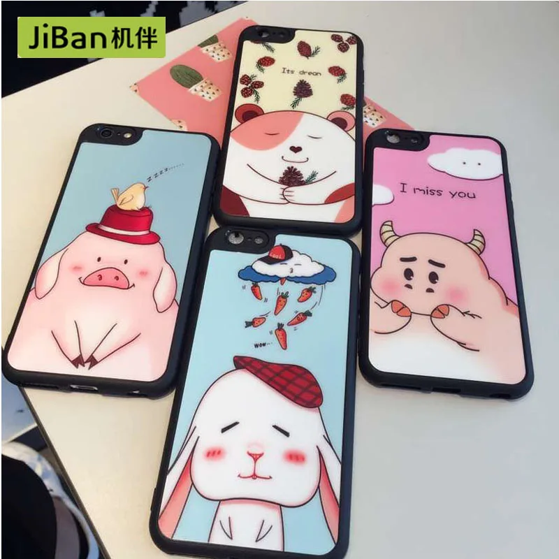 Jiban милый медведь или копилка для iPhone 6 6S Plus телефон оболочки перчатки carto