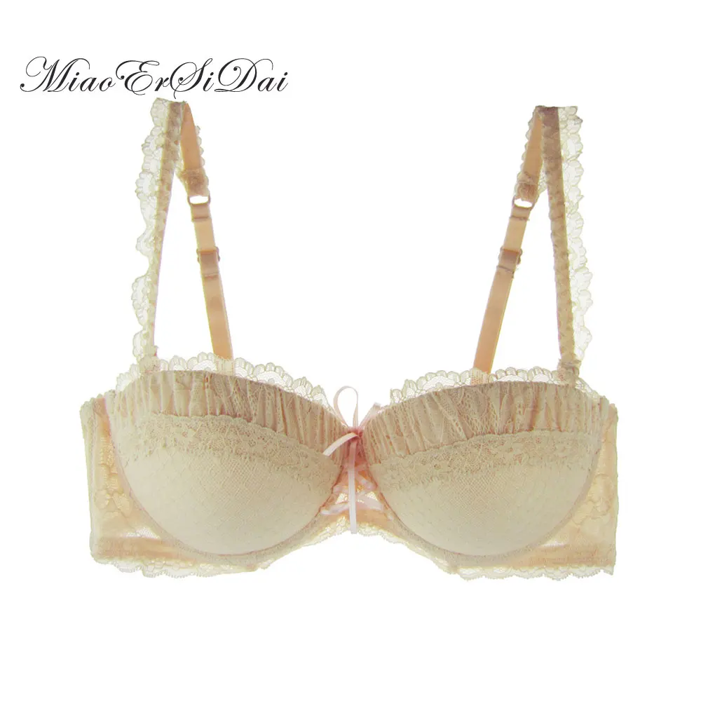 2015 Japanese push up bras for women pink/blue color half cup convertible Princess straps plus size bra #D69BLP15 бюстгалтер|bra