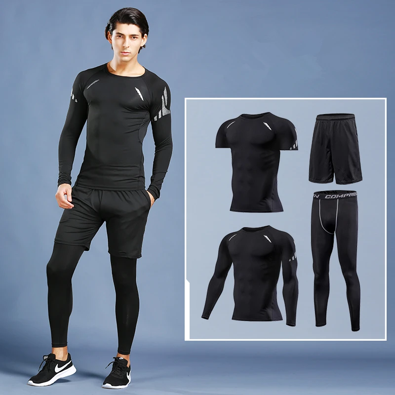 4PSC/комплекты спортивный костюм мужские комплекты для бега тренажерный зал