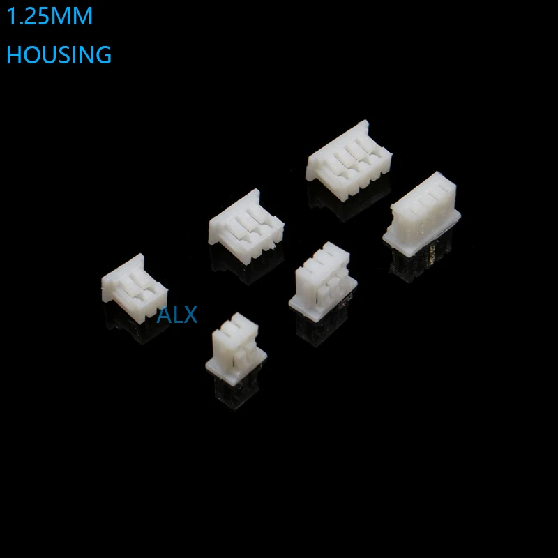 50pcs JST1.25 connector 1.25MM PITCH FEMALE HOUSING Plastic Shell Plug 2P/3P/4P/5P/6P/7P/8P/9P/10P/11P/12P FOR PCB BOARD jst |