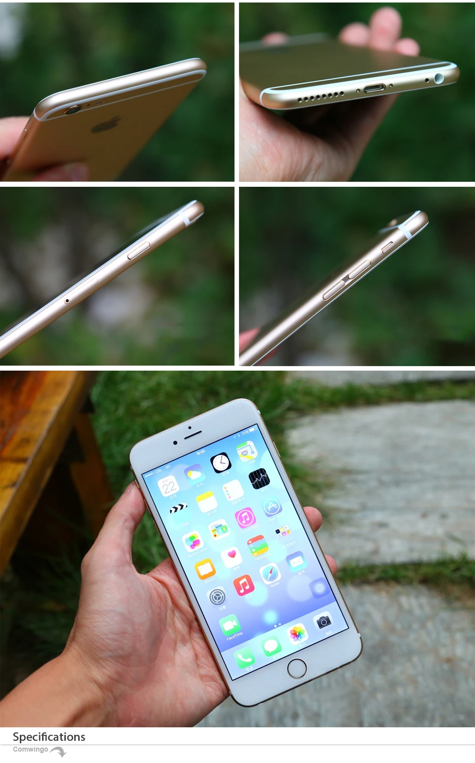 Разблокированный мобильный телефон Apple iphone 6 Plus 5," двухъядерный 16G/64 GB/128 GB Rom IOS iphone 6plus 8MP камера 4K видео LTE