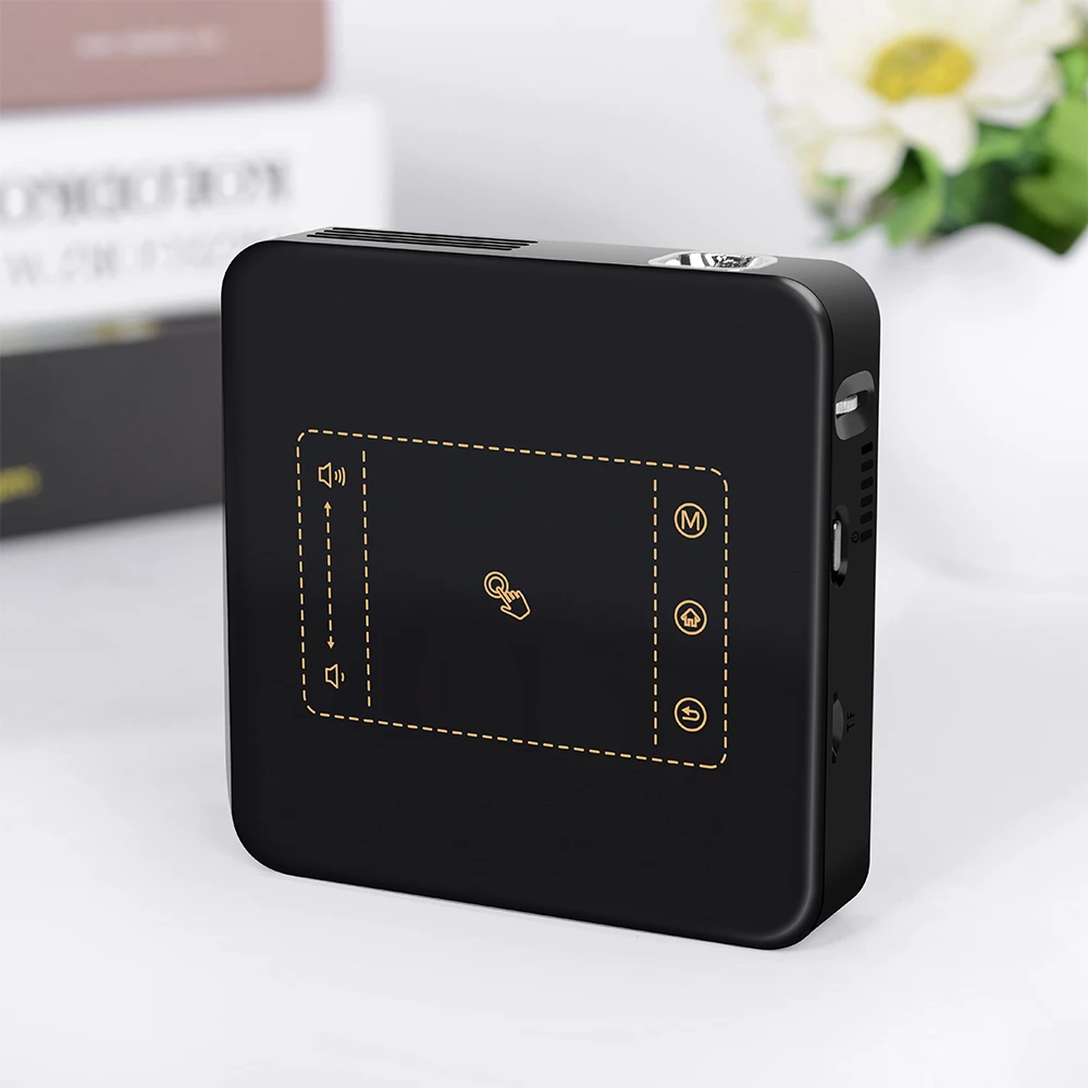 D13 Android 7 1 портативный мини DLP проектор с Умной сенсорной панелью WIFI Bluetooth 150ANSI Lumen 4K