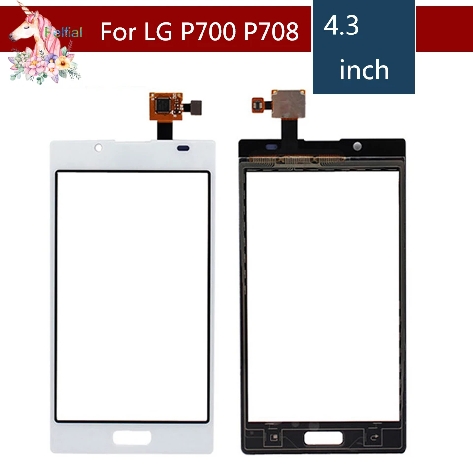 

4.3" For LG Optimus L7 P700 P705 P708 LCD Touch Screen Digitizer Sensor Outer Glass Lens Panel Replacement