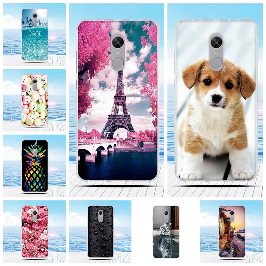 Чехол для Xiaomi Redmi Note 4X мультяшный 3D рельефный рисунок задняя крышка ТПУ Мягкий