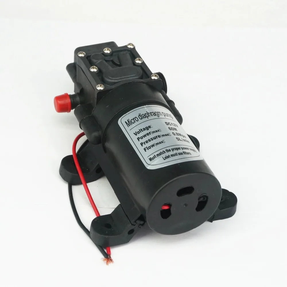 10 мм шланг в 1/2 &quotBSP Мужской выход 12 В DC 60 Вт мембранный Водяной Насос