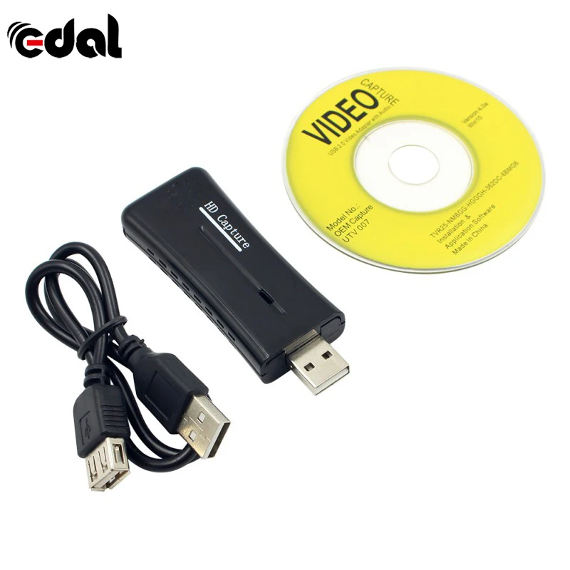 EDAL USB 2 0 Easycap Видео Аудио Захват карты адаптер DVD конвертер композитный аудио для