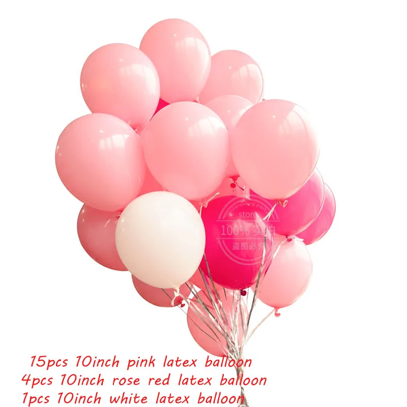 3color mix 20 шт 10 дюймов розовые круглые латексные шарики девушки женщины счастливый день рождения воздушные шары надувные шары для свадьбы, помолвки Декор балон - Цвет: 3color mix