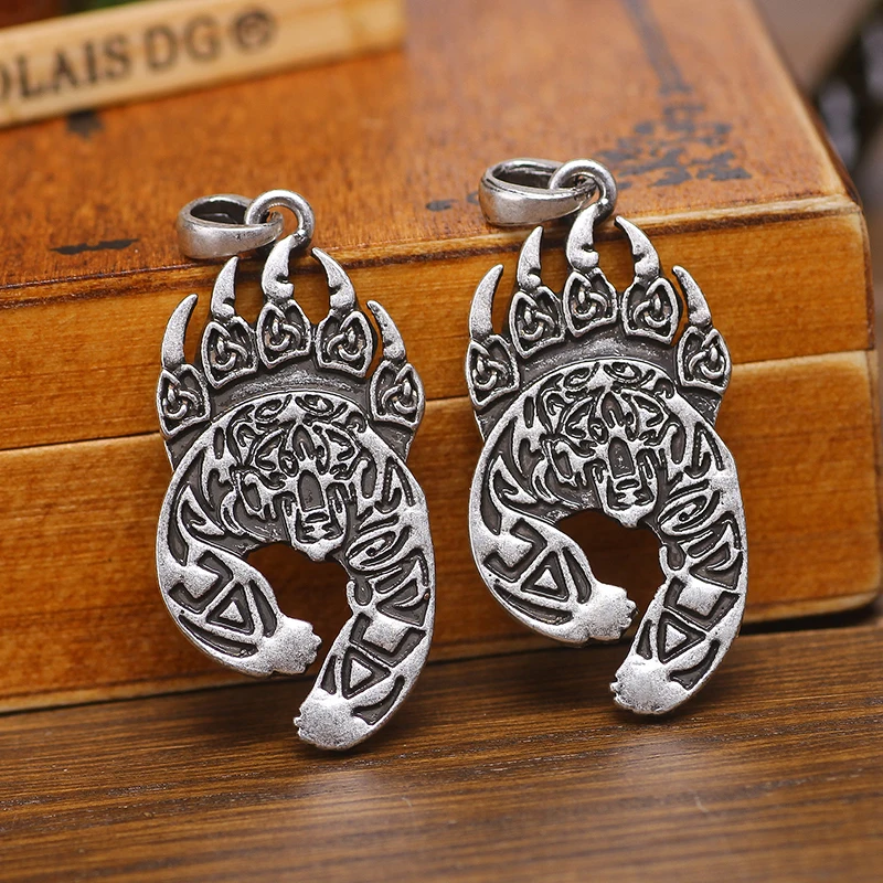 Славянский амулет Veles тотемная подвеска Bear Mount Charm нордические украшения Pendants -