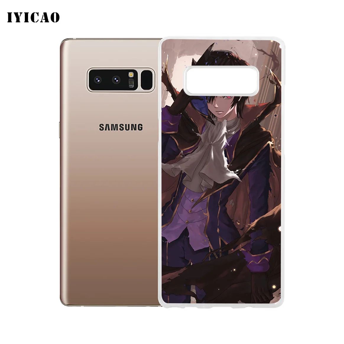 IYICAO код Geass Letouch Мягкий силиконовый чехол для телефона Samsung A5 A6 Plus A7 A8 A9 J3 J5 J7 Note 8 9 TPU