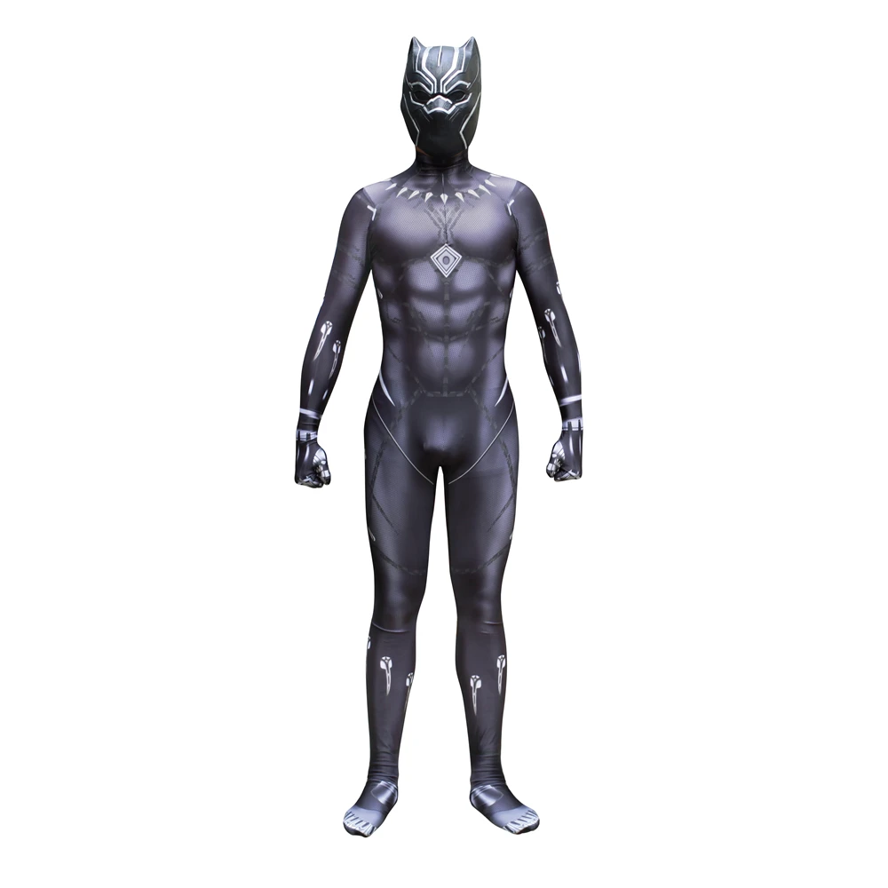 Мстители Черная пантера T'Challa царь Ваканды комбинезон Косплэй костюм Необычные