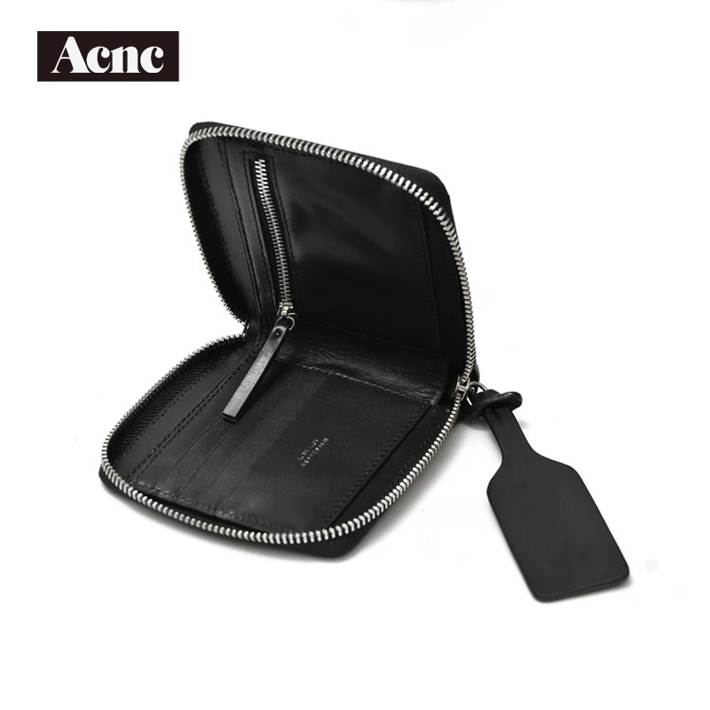 Acne женский короткий Стандартный кошелек из натуральной кожи Модный от acne