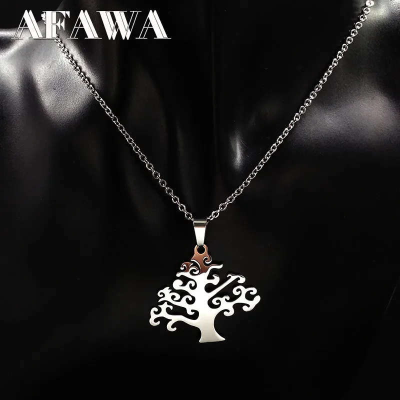 Женское Ожерелье из нержавеющей стали с изображением дерева жизни|jewelry belt|jewelry