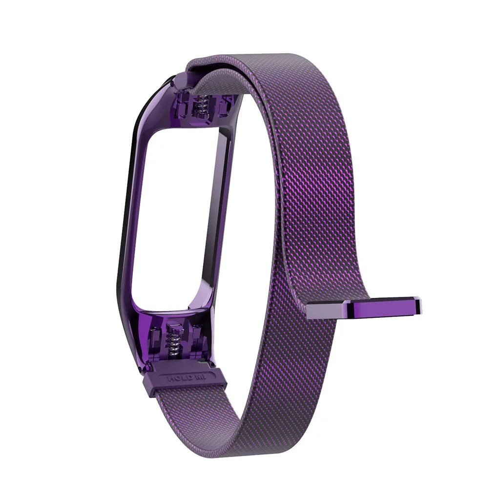 Браслет из нержавеющей стали ремешок для Xiaomi mi Band 3 магнитные адсорбционные металлические полосы Xio mi Xao mi band Band 3 для кожи
