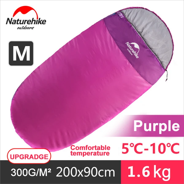 NatureHike NH80S002-D Мумия спальный мешок 3 сезон для кемпинга Пешие прогулки альпинизмом путешествия с компрессионным мешком - Цвет: PurpleM300