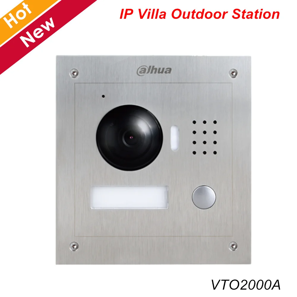 Dahua VTO2000A IP вилла наружная станция HD cmos камера из нержавеющей стали панель ночного
