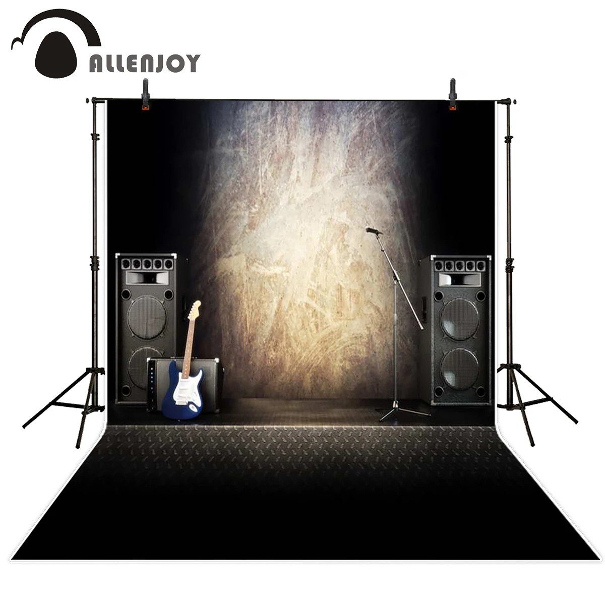Allenjoy фон для фотосъемки динамики с гитарными мотивами кирпичная стена фоны