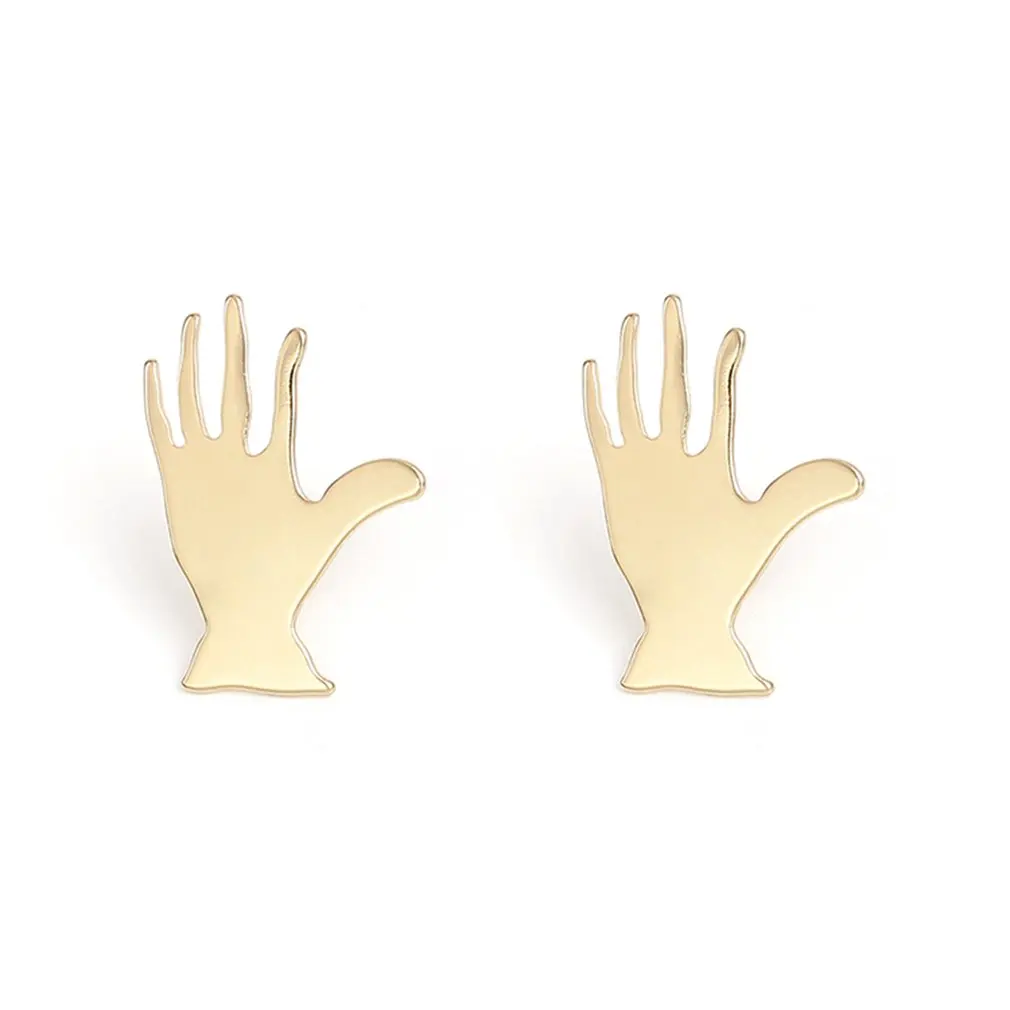 Минималистский моды в форме руки серьги Длинные Висячие для Для женщин Девушка