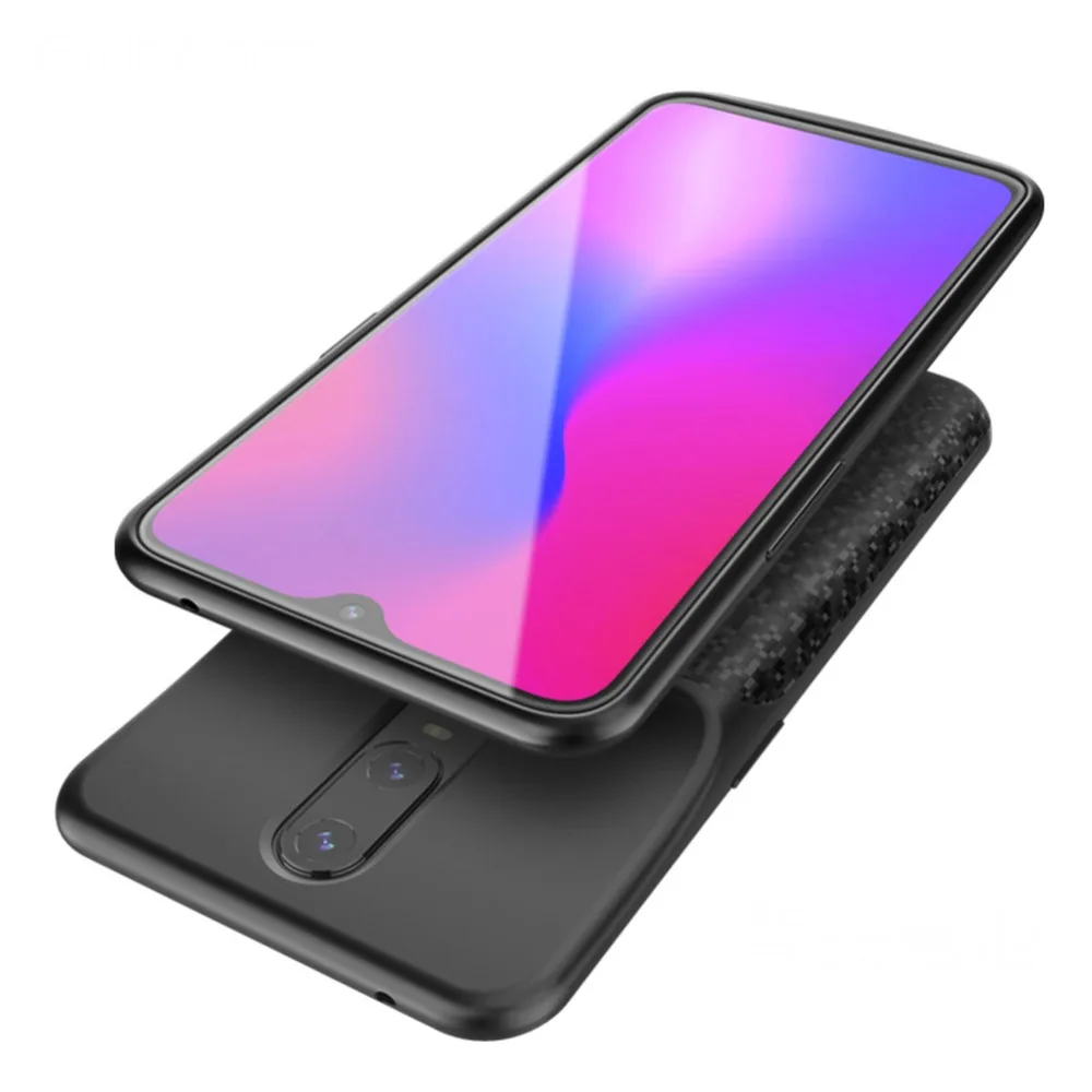 5200 мАч последним для OPPO R17 Батарея Чехол Smart PC ABS телефон стенд крышка смарт