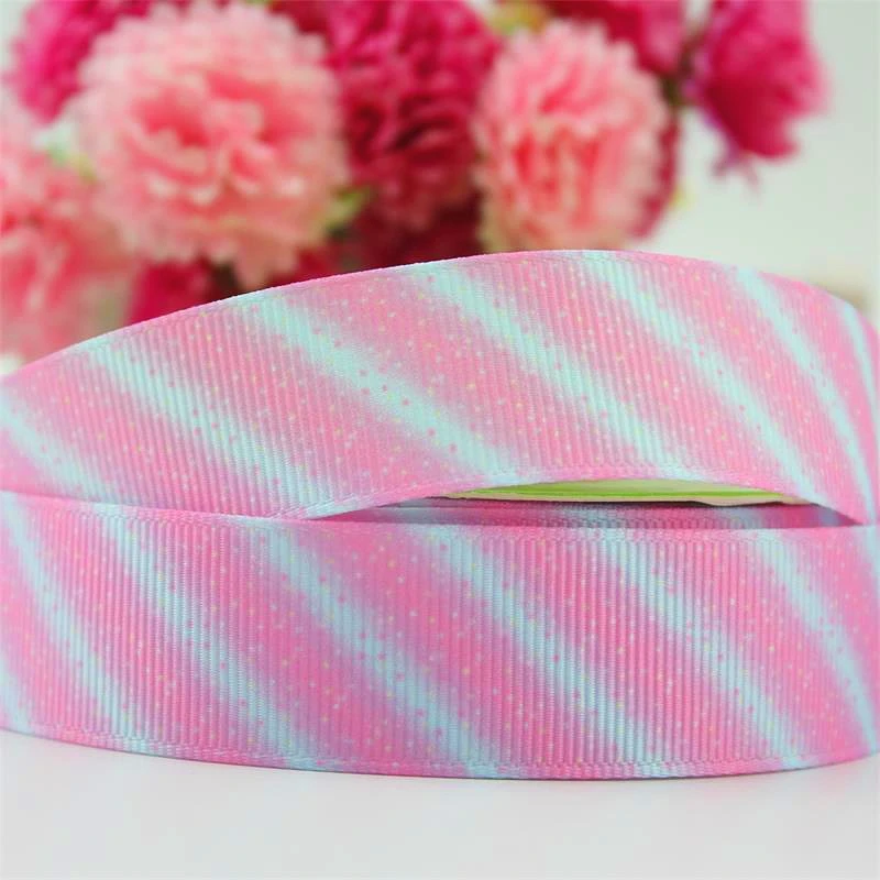 10 yards 1''(22mm) colored webbing striped polyester grosgrain ribbon DIY gift wrapping tape | Дом и сад