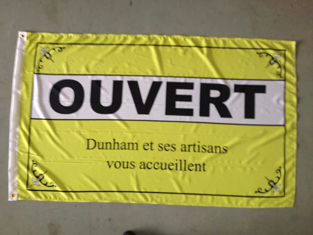 

free shipping ouvert flag ,ouvert banner, 90X150CM size,100% polyster