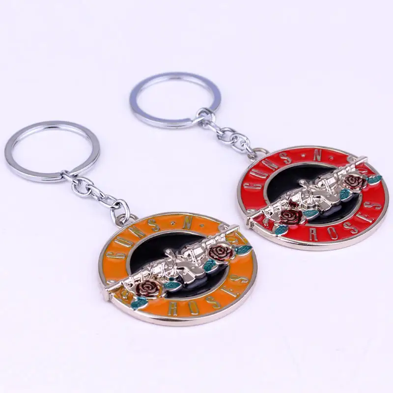 Мода музыкальная группа НРГ Пистолеты n' Roses брелок металлический Брелоки для