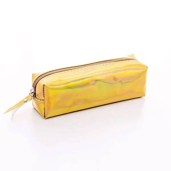 Лазерный школьный чехол для карандашей Estuche Escolar Kalem Kutusu чехол для карандашей Trousse Scolaire Cartucheras Para Lapices Escolares Box - Цвет: Gold