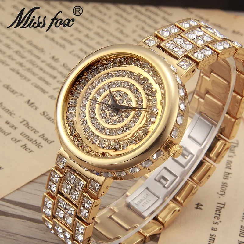 

Business Quartz Women Watch Brand Gold Bracelet Luxury Water Diamond Wristwatch Relogio Feminino Reloj Montre Femme 2019