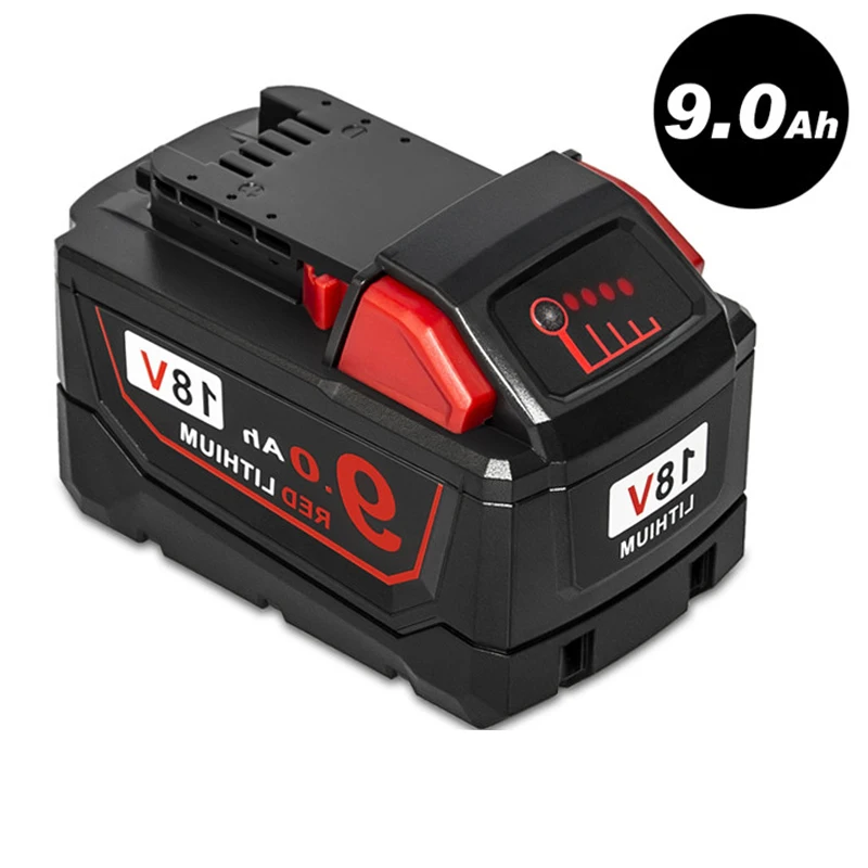 M18 18V 9.0Ah Перезаряжаемые Li Ion Батарея заменить для Милуоки 48 11 1850 1840 1815