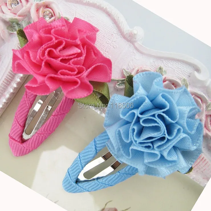 100 шт. банты розовые красные желтые фиолетовые синие гвоздики на клипсе