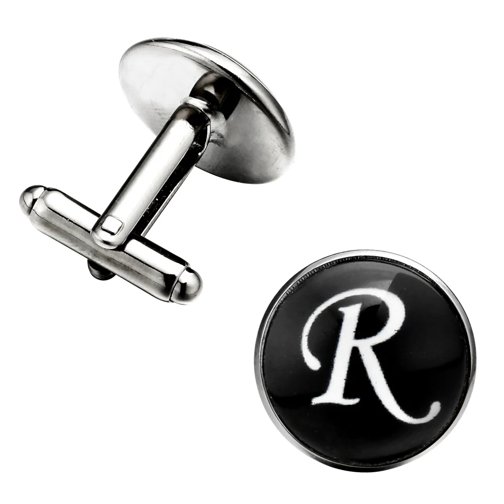 Новое поступление стеклянные кабошоны Abotoadura надпись R рубашка на День отца