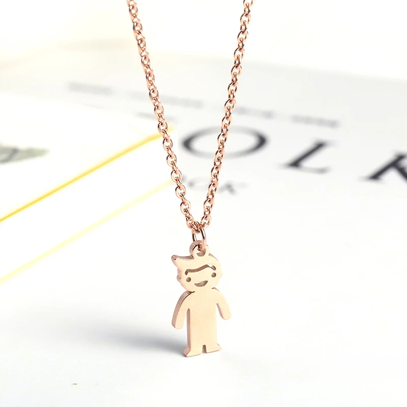 Милый ожерелье RIR для мальчиков Модное детское с кулоном маленьких детей из