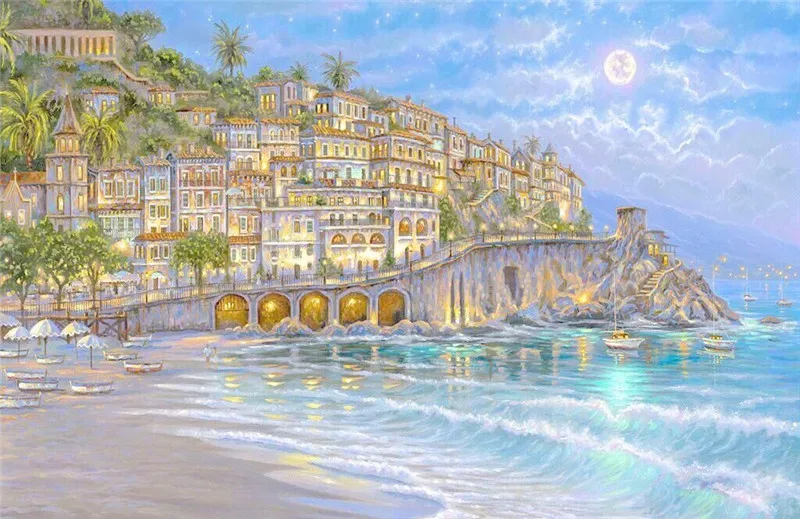 Набор для алмазной вышивки крестиком 5D набор из кристаллов и кубиков полная