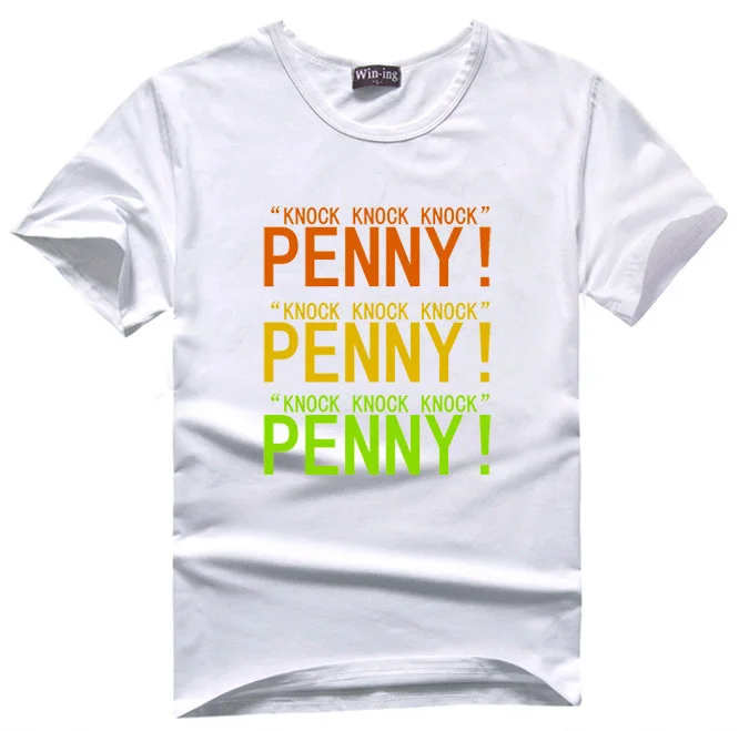 Футболки с цитатами Шелдона Купера Мужская хлопковая футболка Пенни Джик|sheldon