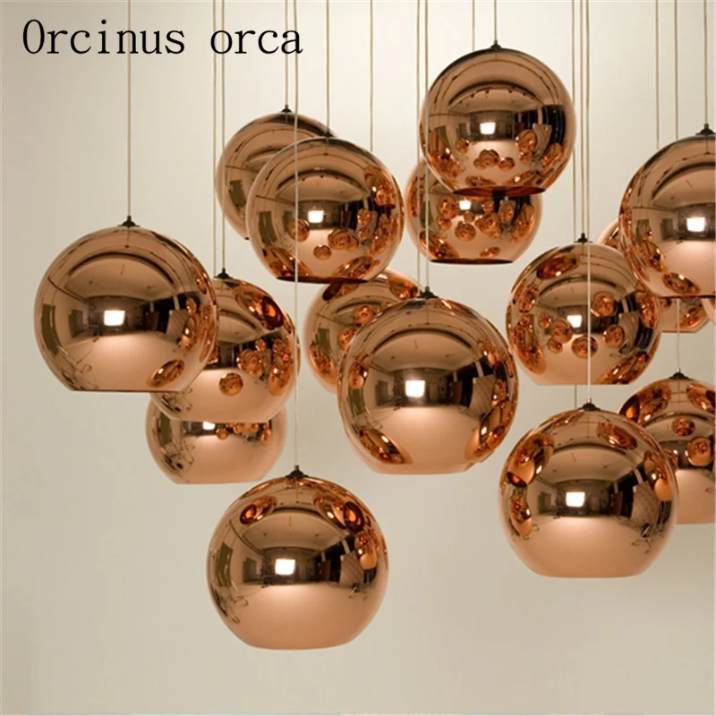 LED мини Глобус кулон 1 свет минимализм металлическое стекло Гальваническое