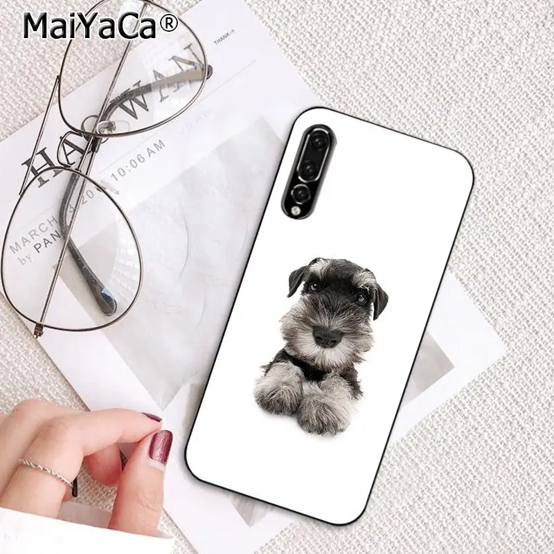 MaiYaCa милые собаки Шнауцер крашеный чехол для телефона для huawei P20Lite P30Pro P Smart Y5 Y6 Honor8A 8C 10i Nova3 Mate20Lite View10