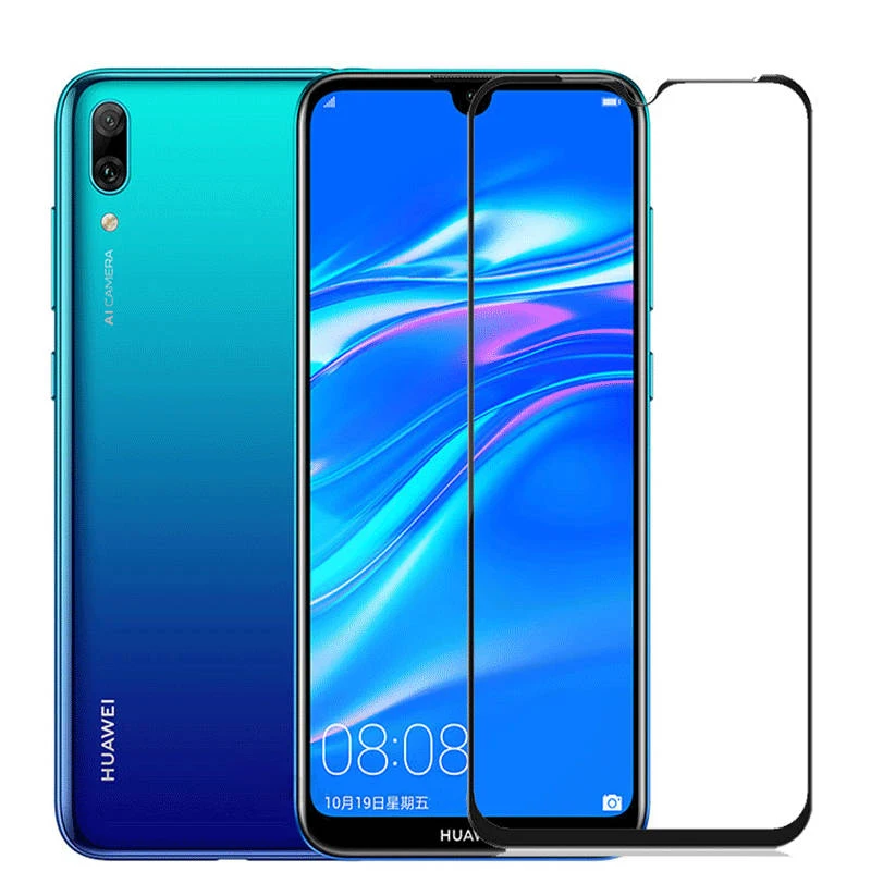 2 шт стекло для huawei Y7 Защитное стекло для huawei Y7 Prime DUB-LX1 DUB-LX2 DUB-LX3 y72019 7y pro защитная пленка 3D